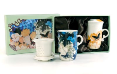 Butterfly Couplet Tea Mug Gift Set